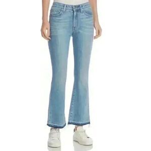 Derek Lam 10 Crosby Mid Rise Cropped Flare Jeans Size 31